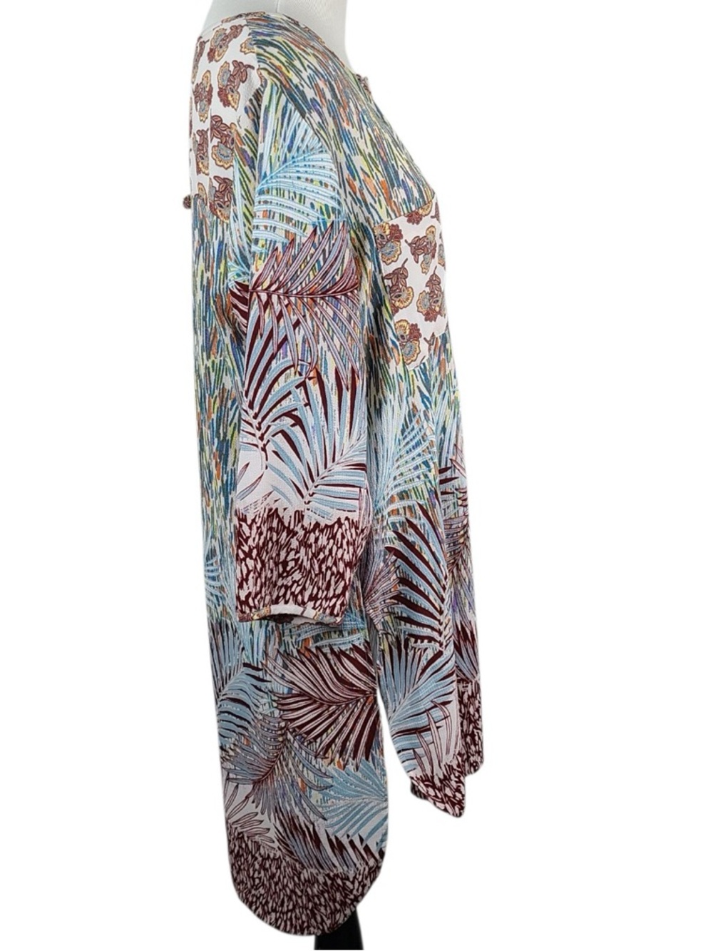 Anthropologie Fig and Flower lightweight multi-color floral tunic top - Picture 5 of 8